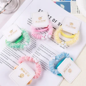 hairaccessoreis Colored Pearl Pony Tail Rubber Band